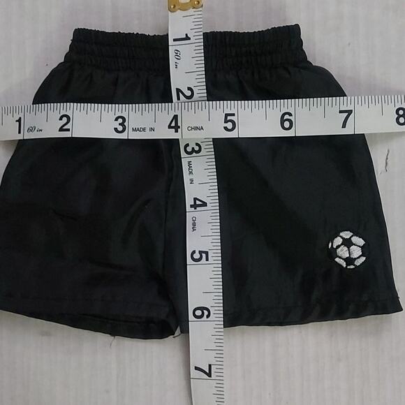 Build-A-Bear Workshop Shorts Black Gingham and Soccer Toys Gifts Christmas Dolls - Picture 6 of 6